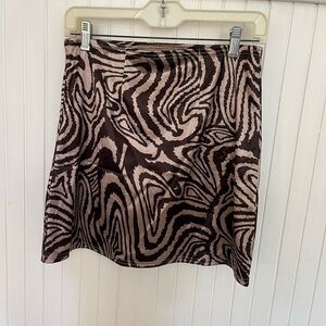 Urban Outfitters Metallic Mini Skirt